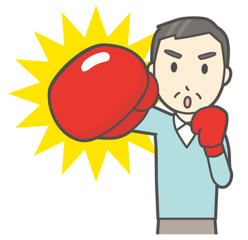 ニット中年男性-067-バスト  ニット中年男性-067-バスト パンチ,おじさん,男性,中年,お父さん,パパ,シニア,ミドルエイジ,人物,かわいいのイラスト素材