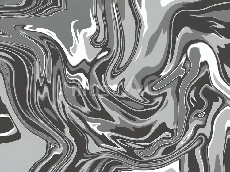 モノクロのマーブル模様が美しいアート背景 モノクロ,白黒,グレーのイラスト素材