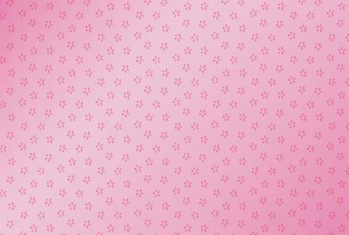 ハガキサイズ背景和柄 桜紋様 ピンク