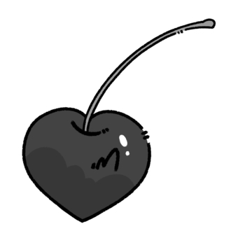 cherry monochrome, , JPG and PNG