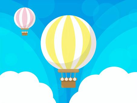yellow air balloon postcard design, JPG, PNG and EPS yellow air balloon postcard design, , JPG, PNG and EPS