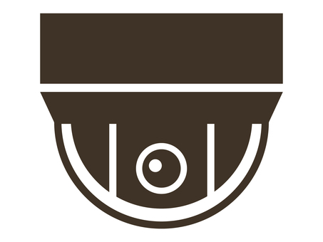 監視カメラ_06 防犯カメラ,カメラ,監視カメラ,セキュリティ,防犯,監視,見守り,セキュリティシステム,安心,安全のイラスト素材