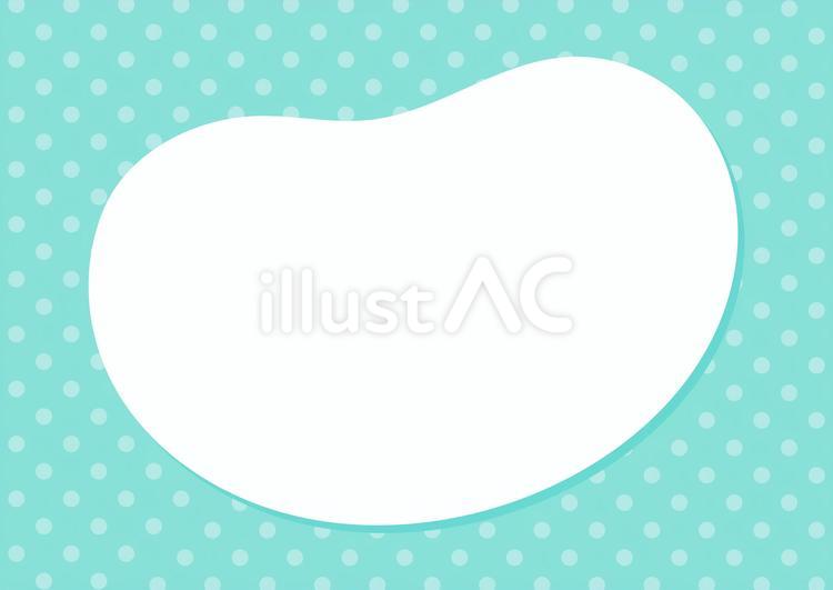 水玉模様 夏のかわいい背景・フレーム 夏,背景,フレームのイラスト素材