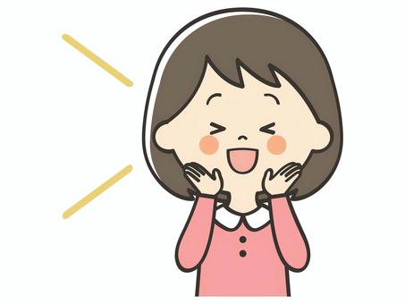 応援する女の子 応援,がんばれ,声援,呼ぶ,声かけ,叫ぶ,笑顔,女の子,子供,女子のイラスト素材
