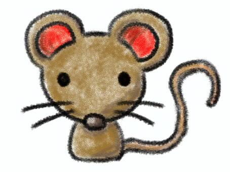 Mouse cute white edge, , JPG and PNG