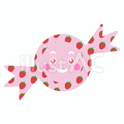 シンプルないちごミルク飴のキャラクター