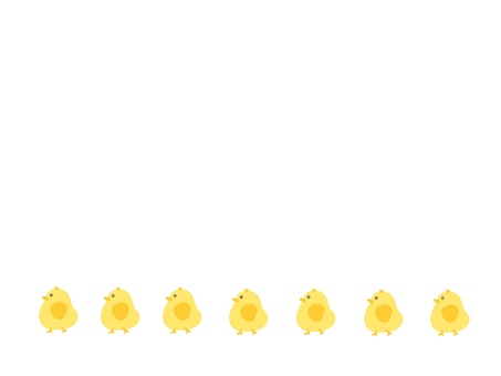 下枠イラスト☆ひよこ