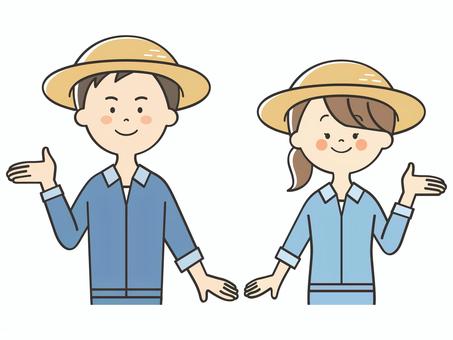 紹介する農家さん 紹介,案内,説明,教える,おすすめ,解説,アドバイス,重要,お知らせ,注目のイラスト素材