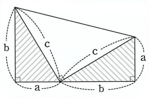 三平方の定理７ 数学,図形,三角形,三平方の定理,証明のイラスト素材