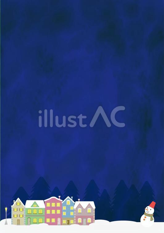 北欧風クリスマスのイラスト背景素材 クリスマス,12月,24日のイラスト素材