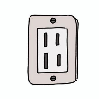 コンセント コンセント,電気,電子機器,コード,電流,デジタルのイラスト素材
