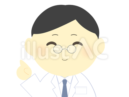 白衣の男性・医師・先生(笑顔)