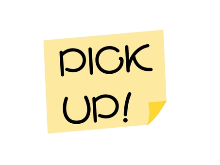 PICK UP付箋イラスト 付箋,ピックアップ,pickup,メモ,アイコン,ブログ,sns,見出し,イエロー,黄色のイラスト素材