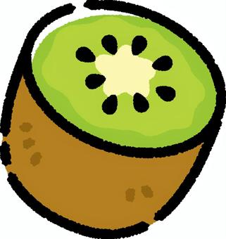 キウイ キウイ,食べ物,果物,食品,食材,果実,植物,シンプルのイラスト素材