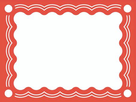 まるぽちフレーム赤