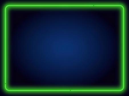 ネオンのフレーム背景/緑 ベクター,背景,ネオン,フレーム,水色,線,長方形,サムネイル,ライン,ポップのイラスト素材