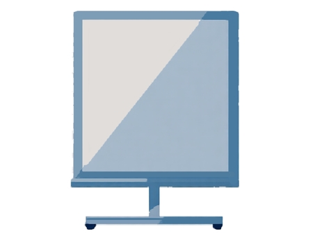 縦型の液晶大型モニター モニター,ディスプレイ,テレビ,看板,広告,ホワイトボード,透過,イラスト,シンプル,道具のイラスト素材