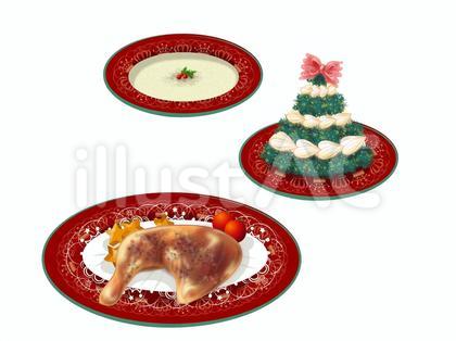 クリスマスディナー 3点セットの素材