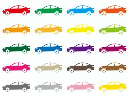 Automobile-8 Color Variety Set, car, vehicle, automobile, JPG, PNG and AI