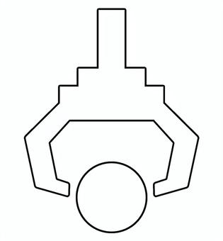 ゲームプレイシルエット ゲームプレイシルエット アーム,クレーンゲーム,景品,カプセル,狙う,ポップ,シンプル,楽しい,遊ぶ,つかむのイラスト素材