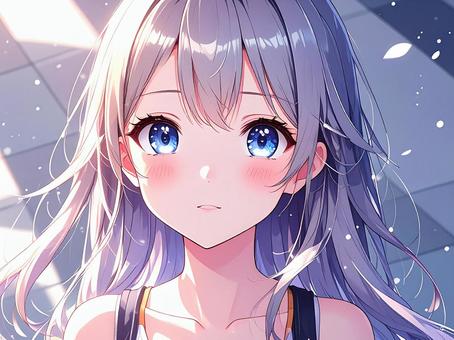 アニメ・漫画風の女の子のイラスト