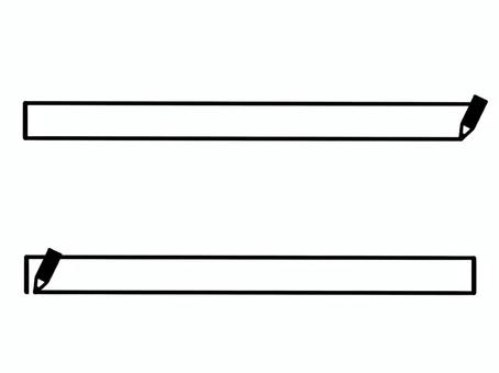 鉛筆で囲んでる細いフレーム～極細長方形～ フレーム,枠線,ライン,枠,鉛筆,メモ,文具,文房具,書きかけ,途中のイラスト素材