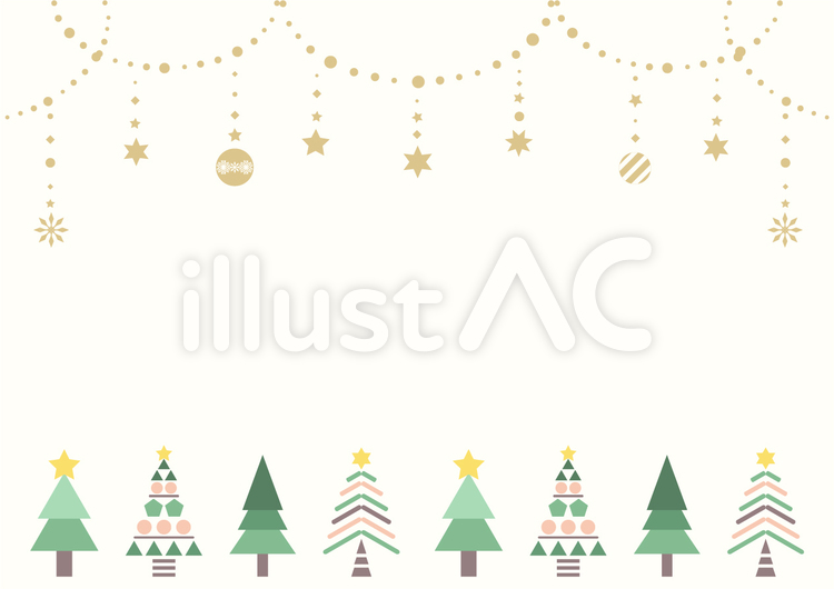 北欧風クリスマスツリー背景 クリスマスツリー,北欧,幾何学のイラスト素材