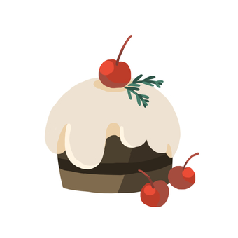 チェリーケーキ チェリーケーキ ケーキ,さくらんぼ,チェリー,スイーツ,かわいいのイラスト素材