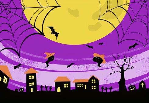 Illustration, halloween, ghost, bat, 