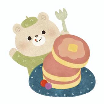 pancake and bear, , JPG and PNG