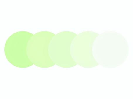 濃淡の変化を表現した丸の連続デザイン 濃淡の変化を表現した丸の連続デザイン 背景,グラデーション,フレーム,丸,円,ドット,連続,重なり,抽象的,緑のイラスト素材