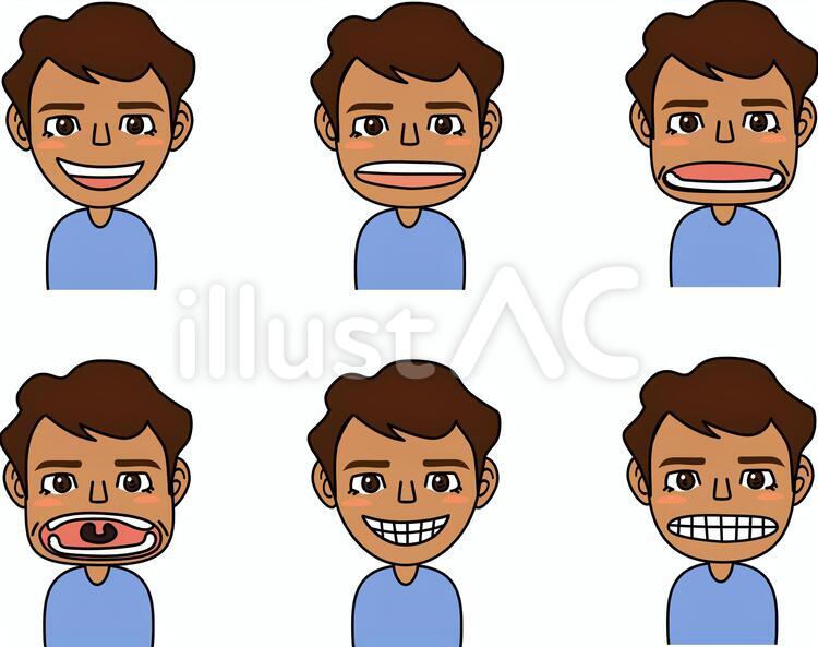 男の子(世界こども)_E002 子供,こども,外国人のイラスト素材