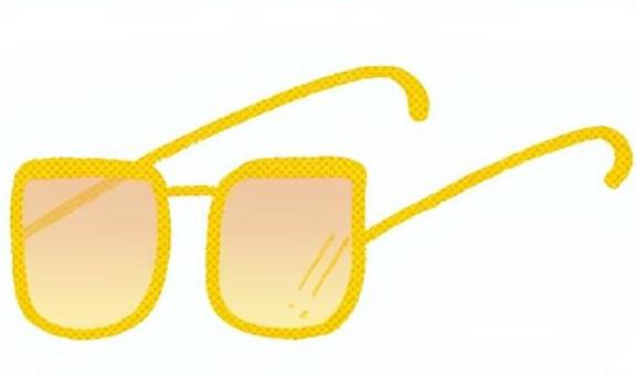 グラサン　ゴールド サングラス,メガネ,ゴールド,金色,眼鏡,めがね,ファッション,ヒップホップ,おしゃれ,かっこいいのイラスト素材