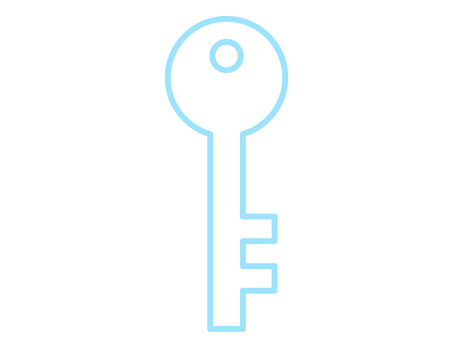 アクセス、解決、開錠・キー（鍵）アイコン 鍵,キー,開錠,アクセス,パスワード,解決,アイコン,シンボル,線画,ミニマルのイラスト素材