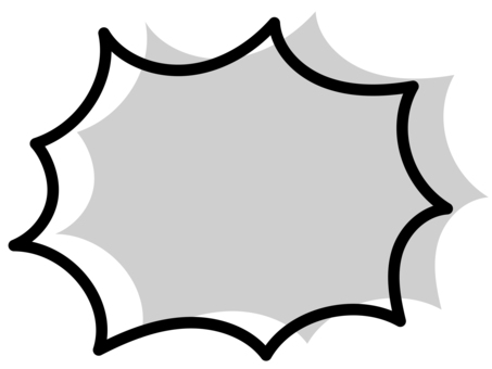 吹き出し②-9 手書き,ふきだし,セリフ,マンガ,ことば,会話,pop,販促,効果,背景のイラスト素材