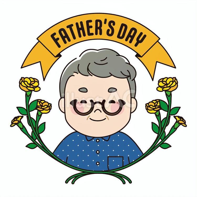 父の日　シニア 父の日,父,パパのイラスト素材