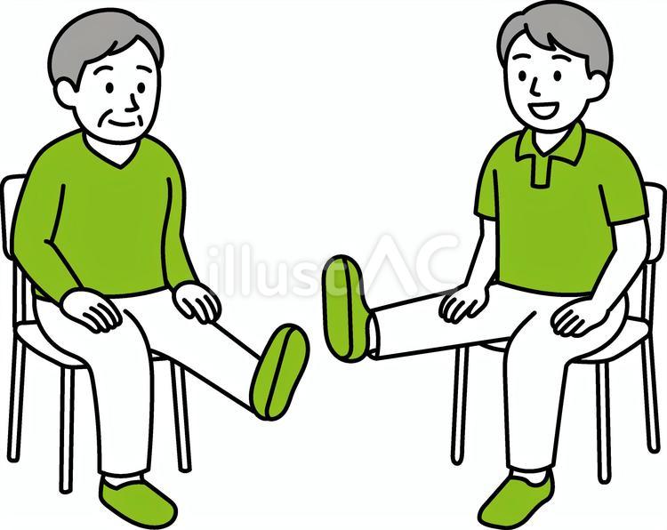 介護予防体操 介護,高齢者,介護予防体操のイラスト素材