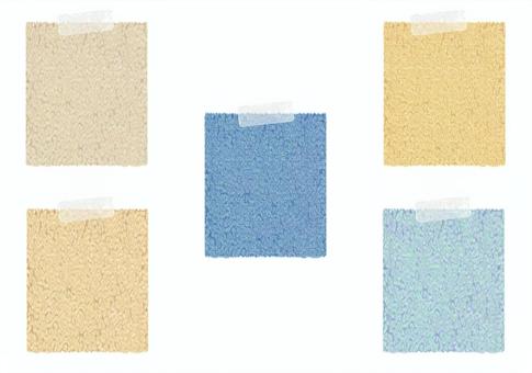 メモ メモ,セロハン,テープ,貼る,掲示,お知らせ,画用紙,ペーパー,文房具,コメントのイラスト素材