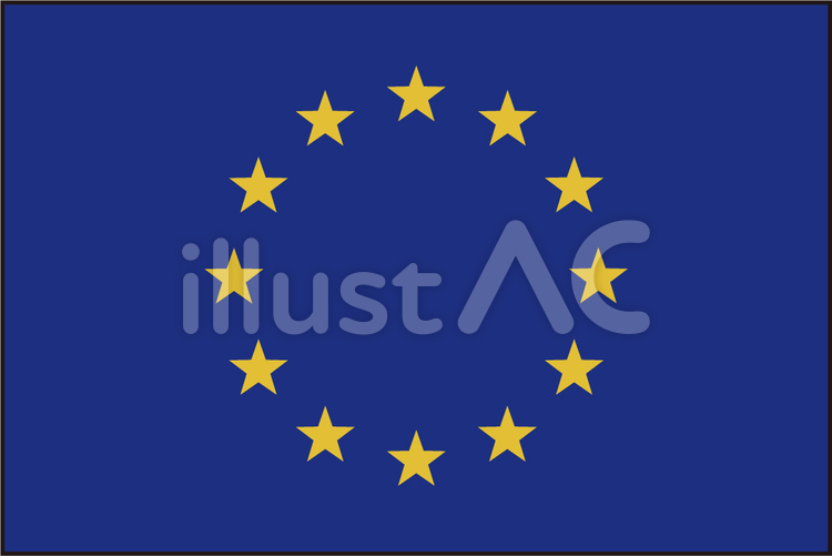 EU 国旗,eu,欧州連合のイラスト素材