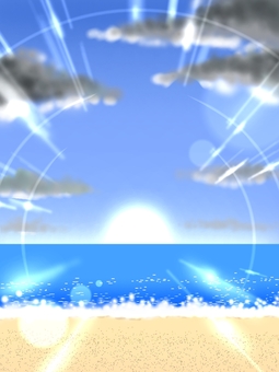 お正月の御来光 初日の出,お正月,朝日,御来光,日の出,元旦,新年,新春,元日,太陽のイラスト素材