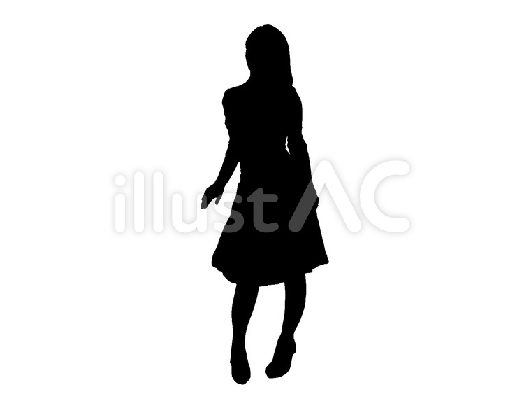 女性　学生　ＯＬ　大人　スカート 女性,学生,中学生のイラスト素材