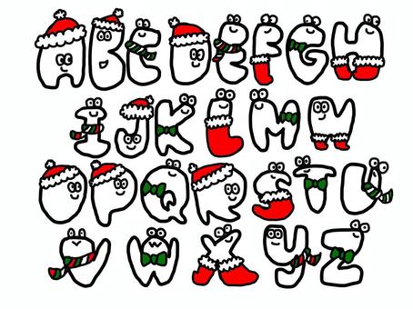 Alphabets Christmas, JPG and PNG Alphabets Christmas, alphabet, face, text, JPG and PNG