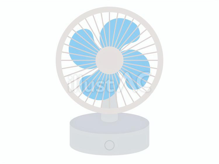 卓上扇風機 卓上扇風機,小型扇風機,卓上ファンのイラスト素材