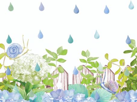Hydrangea and cochlear postcards, JPG and PNG Hydrangea and cochlear postcards, hydrangea, snails, flower, JPG and PNG