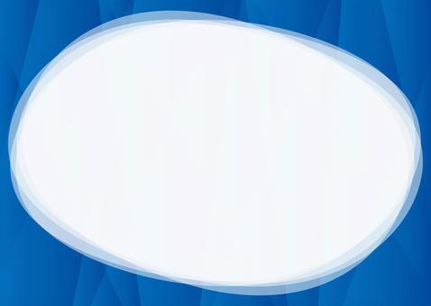 涼しげフレーム 青 フレーム,青,水,シンプル,エレガント,楕円,オーバル,ゴージャス,額,額縁のイラスト素材