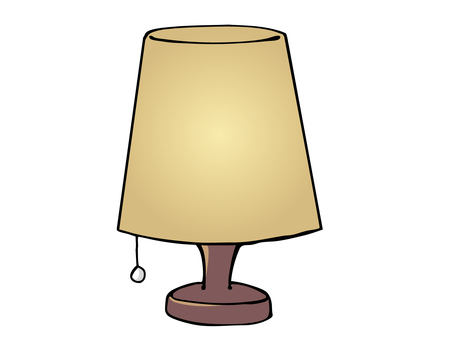 ルームランプ ルームランプ,照明,卓上,テーブルランプ,主線あり,イラスト素材,広告,チラシ,cm,白背景のイラスト素材
