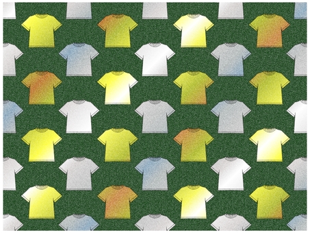 Tシャツの壁紙　深緑 tシャツ,壁紙,背景,ポストカード,柄,パターン,金色,銀色,深緑,緑のイラスト素材