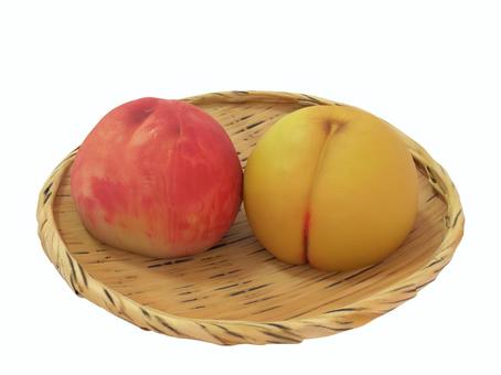 Illustration, peach, agricultural products, summer, 