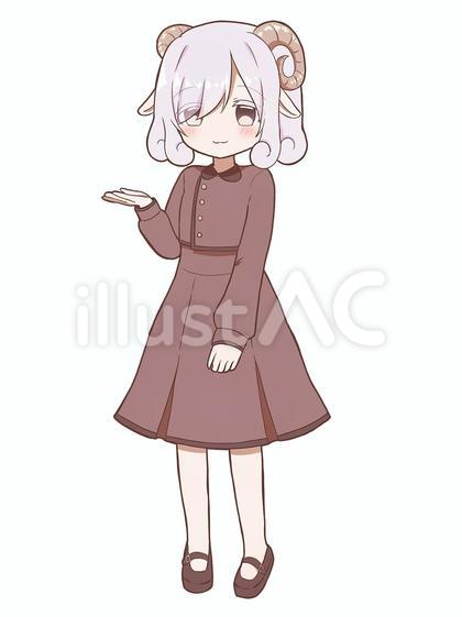 ヒツジの女の子_こちらどうぞ