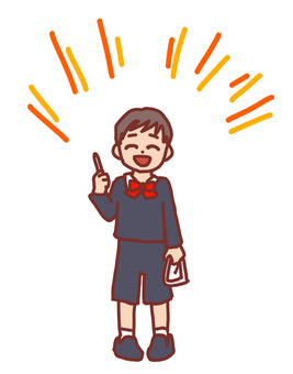 Illustration of a little kid holding a triangle, JPG and PNG Illustration of a little kid holding a triangle, people, boy, whole body, JPG and PNG